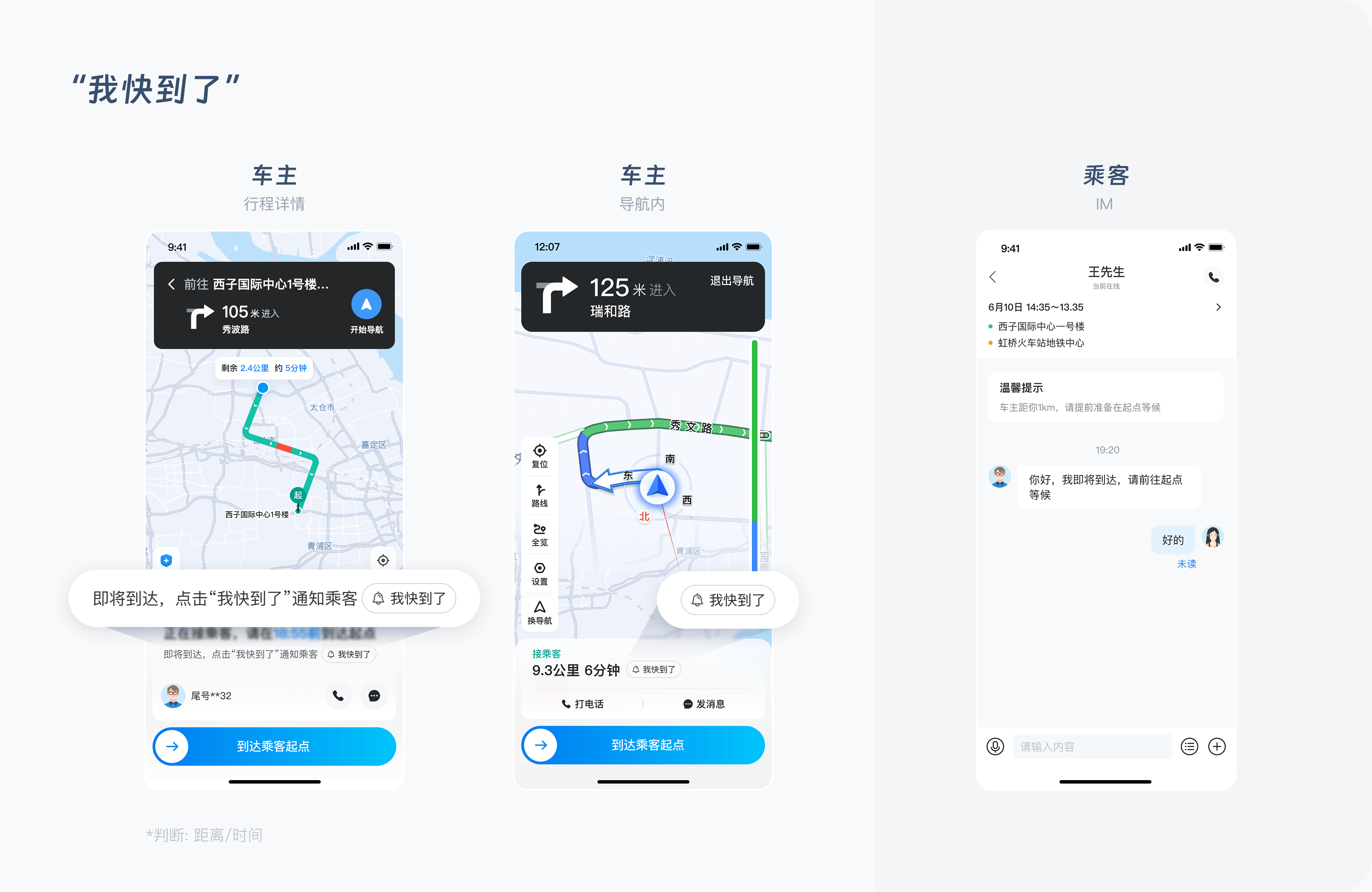 我快到了辅助功能